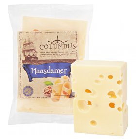 Сыр Maasdamer 45% Columbus 250 гр