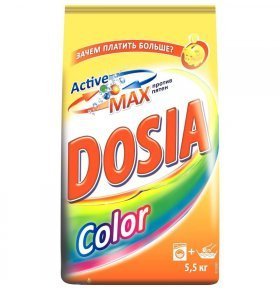 Порошок стиральный Dosia color для автоматических стиральных машин и ручной стирки 5,5 кг