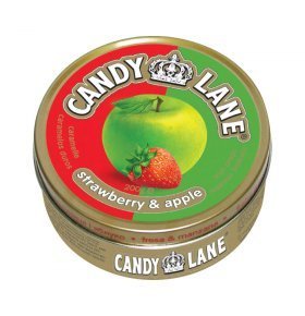 Леденцы фруктовые в жестяной банке яблоко Candy Lane 200 гр