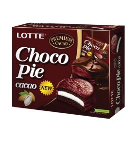 Печенье с какао в шоколаде Lotte Choсo-Pie 336 гр