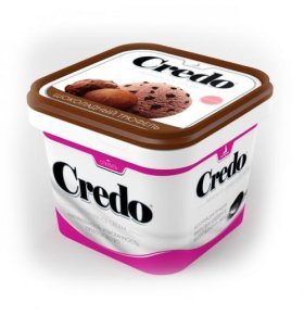 Мороженое пломбир Шоколадный трюфель Credo 500 гр
