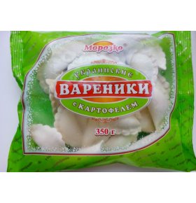 Вареники украинские с картофелем и грибами Морозко 350 гр