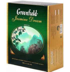 Чай зеленый Jasmine Dream Greenfield 100 пак