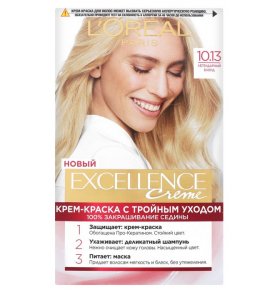 Стойкая крем-краска для волос с тройной защитой 10.13 - Легендарный блонд L'Oreal Paris Excellence Creme 192 мл
