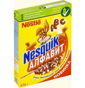 Сухой завтрак Несквик Алфавит шоколадный 375г