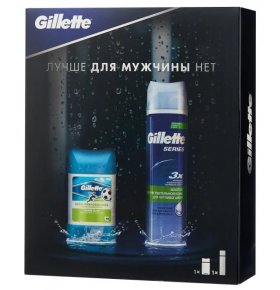 Набор Пена для бритья и гелевый антиперспирант-дезодорант Gillette