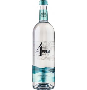 Вода 4 Воды газированная в стеклянной бутылке Абрау-Дюрсо 0,75 л