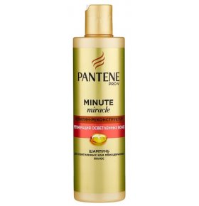 Шампунь Minute Miracle Регенерация осветленных волос Pantene 270 мл