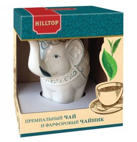 Чай Подарок Цейлона Фарфоровый чайник Hilltop 80 гр