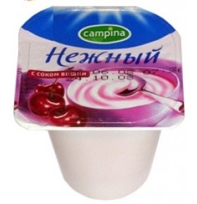 Продукт Йогуртный Campina Вишня 100г
