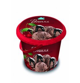 Мороженое ведро вишня шоколад Делиция 480 гр