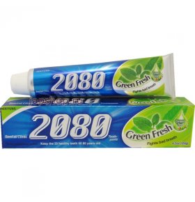 Зубная паста 2080 Зеленый чай, сильномятный вкус, 120 г