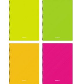 Тетрадь на спирали А4 60 листов Glance Neon пластиковая обложка Erich Krause