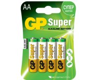 Батарейка алкалиновая GP Batteries Super Alkaline АА 4 шт