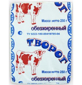 Творог Доволя Наша Корова 0% 180 гр