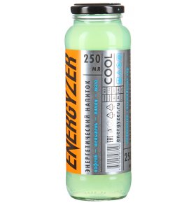 Напиток Energyzer Лимон-мята тонизирующий энергетический негазированный 250 мл
