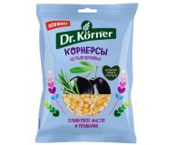 Чипсы цельнозерновые кукурузно-рисовые оливки Dr.Korner 50 гр