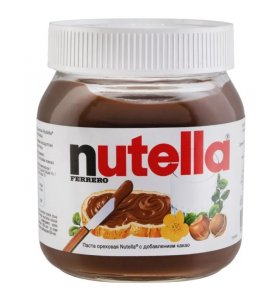 Паста ореховая с добавлением какао Nutella 350 гр + 10%