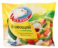 Замороженная овощная смесь 8 овощей 4 Сезона 400 гр