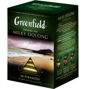 Чай Китайский Greenfield Milky Oolong cо вкусом и ароматом молока 20х1,8г