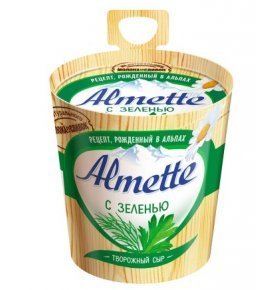 Нежный творожный сыр с зеленью Almette 150 гр