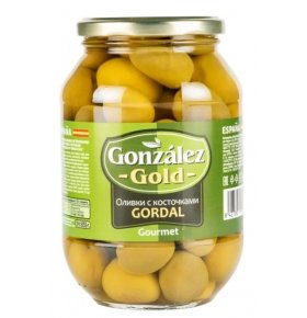 Оливки Gordal с косточками Gonzalez Gold 835 гр