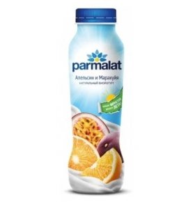 Питьевой йогурт Апельсин и маракуйя 1,5% Parmalat 290 гр
