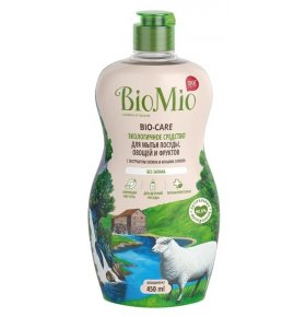 Средство для мытья посуды, овощей и фруктов без запаха с экстрактом хлопка BioMio 750 мл
