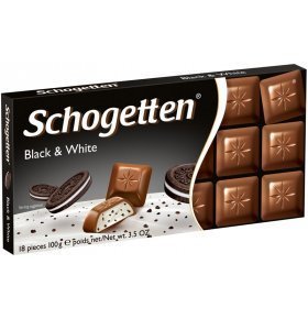 Шоколад Schogetten Blac&White 100г