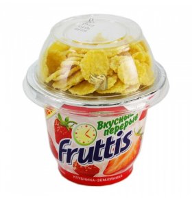 Продукт йогуртный Fruttis Вкусный перерыв клубника-земляника 2,5% 180г