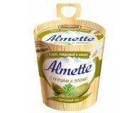 Сыр творожный с огурцами и зеленью 60% Almette 150 гр