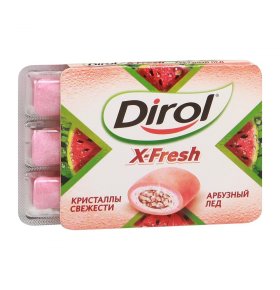 Жевательная резинка Dirol X-fresh арбузный лед 18 гр