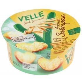 Завтрак овсяный печеное яблоко Velle 175 гр