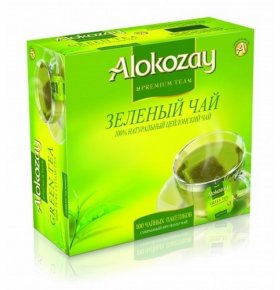 Чай зеленый Tea Alokozay 100 пак