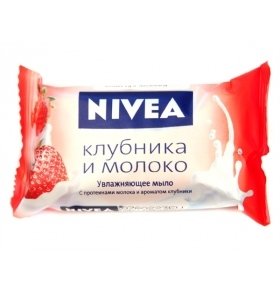 Мыло Nivea Клубника и молоко 90г