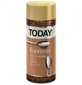 Кофе натуральны растворимый сублимированный Today Espresso 95г