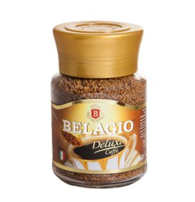 Кофе натуральный растворимый сублимированный Belagio deluxe 75 гр