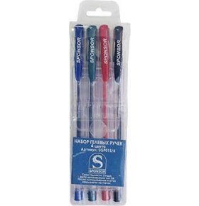 Ручка гелевая 4 цвета Sponsor