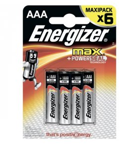Элемент питания Max ААА Energizer 6 шт