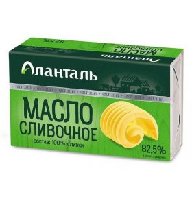 Масло сливочное 82,5% Аланталь 180 гр