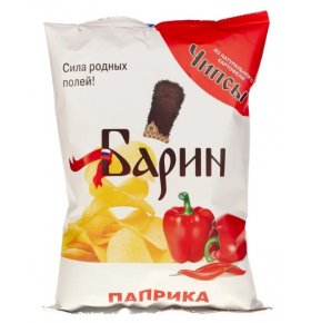 Чипсы Барин картофельные Паприка 140 гр