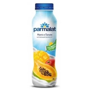 Питьевой йогурт Манго и Папайя 1,5% Parmalat 290 гр