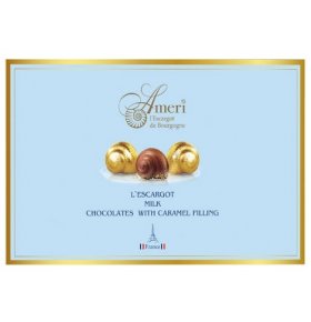 Набор конфет L'Escargot из молочного шоколада с карамельной начинкой Ameri 165 гр