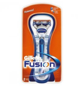 Бритва Gillette Fusion с 2 сменными картриджами