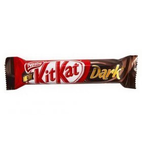 Шоколадный батончик Kit-Kat с хрустящей вафлей в темном шоколаде 40г