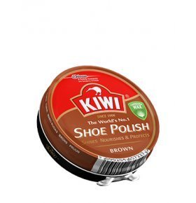 Крем для обуви коричневый 50 мл Kiwi