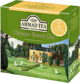 Чай зеленый Китайский без ярлыка Ahmad tea 40 пак