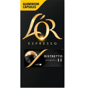 Кофе молотый в капсулах Espresso Ristretto L`OR 52 гр
