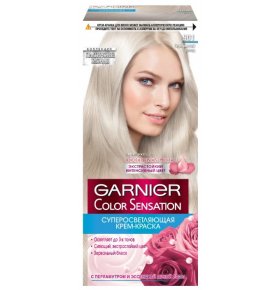 Крем-краска для волос Color Sensation Платиновые блонды стойкая крем-краска 901 Garnier 1 уп