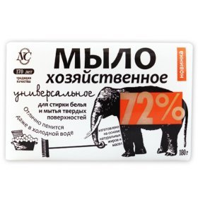 Мыло хозяйственное Невская Косметика 72% универсал 180г